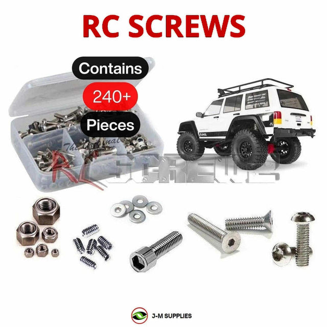 RCScrewZ Stainless Steel Screw Kit axi023 for Axial Racing SCX10 II Jeep Cherokee Kit 1/10 Electric 4WD Rock Crawler (#90046 / AX90046 / AXI90046) | SET