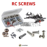 Representative image of an RCScrewZ stainless steel screw kit for Axial SCX10 II Raw Builder 1/10 Electric 4WD (90104); exact kit contents vary by RC model.