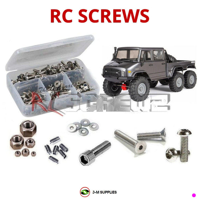RCScrewZ Stainless Steel Screw Kit axi033 for Axial Racing SCX10 II UMG10 6x6 Brushed RTR 1/10 Electric 6WD Rock Crawler (#AXI03002) | SET