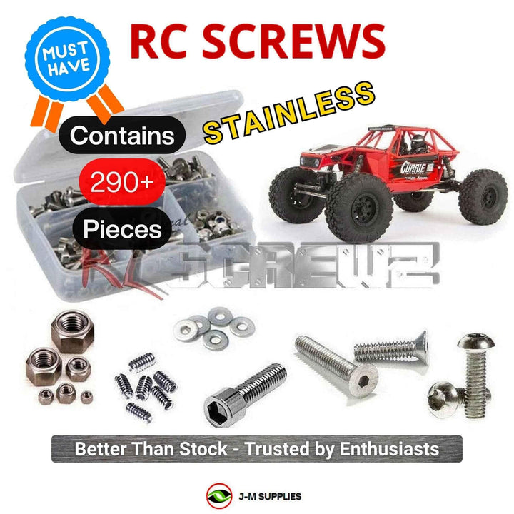 Representative image of an RCScrewZ stainless steel screw kit for Axial Capra 1.9 4WS 1/10 Electric Crawler (AXI03022T1); exact kit contents vary by RC model.