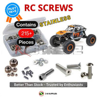 Representative image of an RCScrewZ stainless steel screw kit for Axial UTB18 Capra 1/18 Electric 4WD Crawler (AXI01002); exact kit contents vary by RC model.
