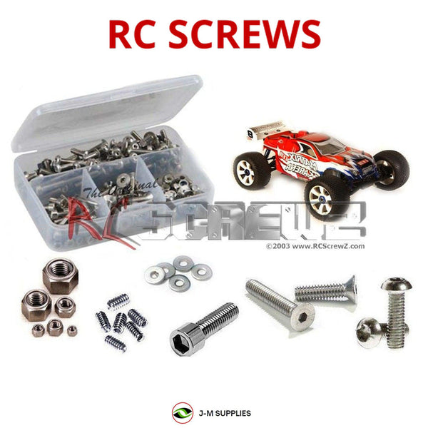 Representative image of an RCScrewZ stainless steel screw kit for CEN Racing Arena TR/FR; exact kit contents vary by RC model.