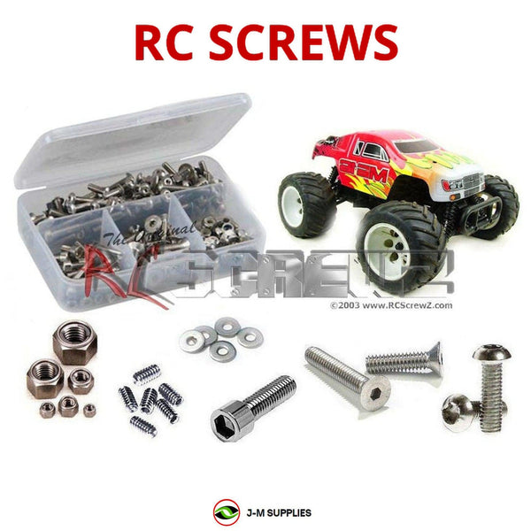 Representative image of an RCScrewZ stainless steel screw kit for CEN Racing ME16 Monster Truck; exact kit contents vary by RC model.