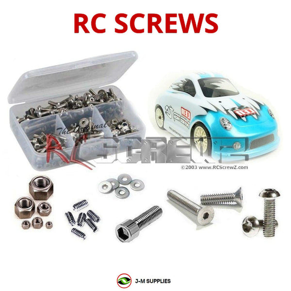 Representative image of an RCScrewZ stainless steel screw kit for CEN Racing ME16 TC; exact kit contents vary by RC model.