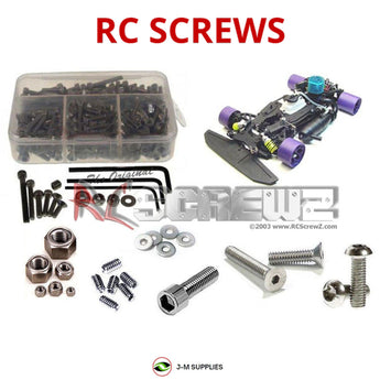 J-M SUPPLIES - RCScrewZ Stainless Steel Screw Kit crc001 for CRC Maddog 1/8th Nitro Onroad RC Car | SET - 