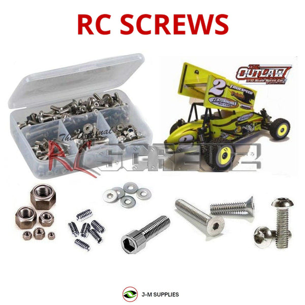 J-M SUPPLIES - RCScrewZ Stainless Steel Screw Kit cus009 for Custom Works Outlaw 1/10 Nitro RC Car | SET - 