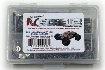 J-M SUPPLIES - RCScrewZ Stainless Steel Screw Kit dhk013 for DHK Hobby Maximus EP 1/8 #8382 RC Car | PRO - 