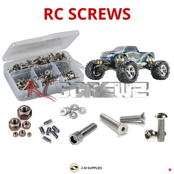 J-M SUPPLIES - RCScrewZ Stainless Steel Screw Kit dur020 for Duratrax Warhead EVO 1/8 Nitro RC Truck | PRO - dur020