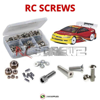 J-M SUPPLIES - RCScrewZ Stainless Steel Screw Kit dur029 for Duratrax Vendetta TC RC Car | SET - 
