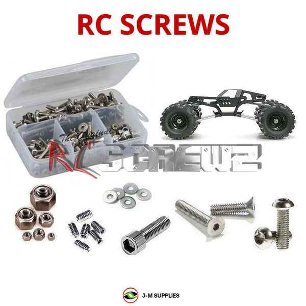 Representative image of an RCScrewZ stainless steel screw kit for GMade Stealth Rock Crawler; exact kit contents vary by RC model.
