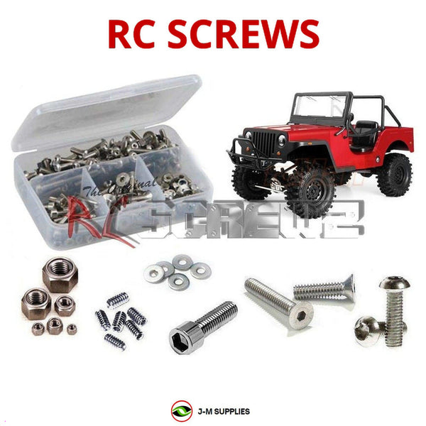 Representative image of an RCScrewZ stainless steel screw kit for GMade Sawback 4LS GM55000; exact kit contents vary by RC model.
