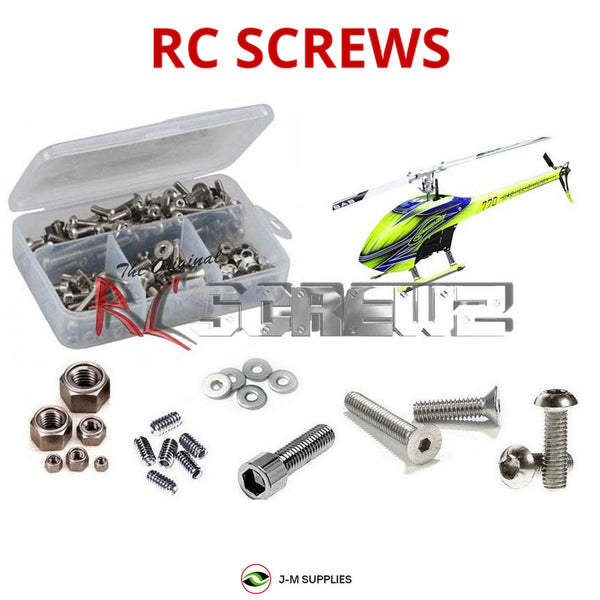 Representative image of an RCScrewZ stainless steel screw kit for SAB Goblin 770 Series Helicopter; exact kit contents vary by RC model.