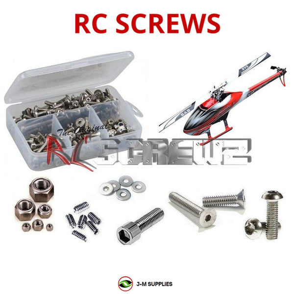 Representative image of an RCScrewZ stainless steel screw kit for Goblin 500 Series Helicopter; exact kit contents vary by RC model.