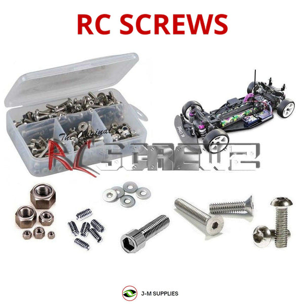 Representative image of an RCScrewZ stainless steel screw kit for HPI Racing RS4 Pro 3 1/10 Electric 4WD Touring Car (178); exact kit contents vary by RC model.