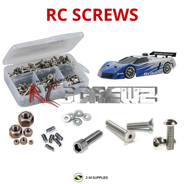 J-M SUPPLIES - RCScrewZ Stainless Steel Screw Kit hpi015 for HPI Racing RS4 3 RTR RC Car | SET - 