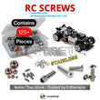 Representative image of an RCScrewZ stainless steel screw kit for HPI Racing RS4 Mini Nitro Pro 1/10 Rally/Touring Car; exact kit contents vary by RC model.