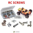 Representative image of an RCScrewZ stainless steel screw kit for HPI Racing MT2 / EVO .18 Nitro 1/10 4WD Stadium (10401, 10402); exact kit contents vary by RC model.