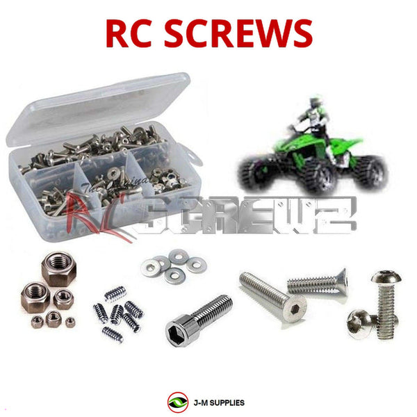 Representative image of an RCScrewZ stainless steel screw kit for HPI Racing Savage Quad Rider ATV Off-Road; exact kit contents vary by RC model.