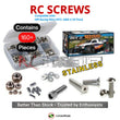 Representative image of an RCScrewZ stainless steel screw kit for HPI Racing Nitro MT2 .18SS 1/10 Nitro 4WD Truck (10442); exact kit contents vary by RC model.