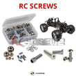 Representative image of an RCScrewZ stainless steel screw kit for HPI Savage X 4.1 RTR 1/8 Nitro 4WD Monster Truck (858); exact kit contents vary by RC model.