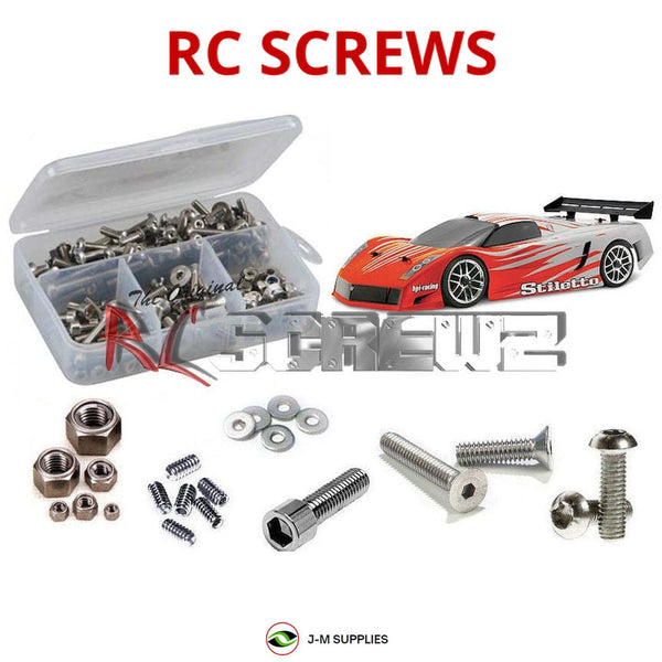 Representative image of an RCScrewZ stainless steel screw kit for HPI Sprint 2 RTR 1/10 Electric 4WD Touring Car (704, 705); exact kit contents vary by RC model.