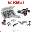 Representative image of an RCScrewZ stainless steel screw kit for HPI Racing E-Firestorm 1/10 Electric 2WD Stadium Truck (105862); exact kit contents vary by RC model.