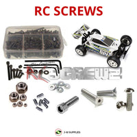 Representative image of an RCScrewZ stainless steel screw kit for HPI Racing Brama 10B RTR 1/10 Electric 4WD Buggy (10791); exact kit contents vary by RC model.