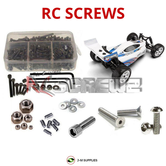 RCScrewZ Stainless Steel Screw Kit hpi050 for HPI Racing Cyber 10B 1/10 Electric 4WD Off-Road Buggy (#100702) | SET
