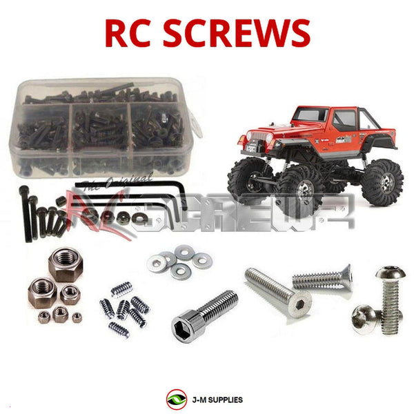 Representative image of an RCScrewZ stainless steel screw kit for HPI Crawler King 1/10 Electric 4WD Rock Crawler Truck (102115); exact kit contents vary by RC model.