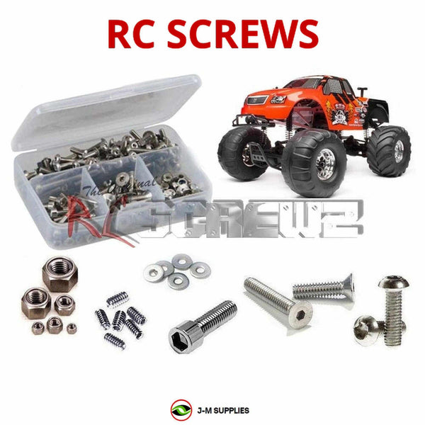 Representative image of an RCScrewZ stainless steel screw kit for HPI Nitro Monster King 1/10 Nitro 4WD Monster Truck (10860); exact kit contents vary by RC model.