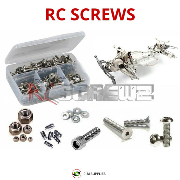 Representative image of an RCScrewZ stainless steel screw kit for HPI Blitz ESE 1/10 Electric 2WD Short Course Truck (104558); exact kit contents vary by RC model.