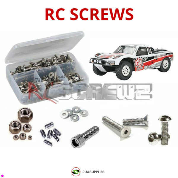Representative image of an RCScrewZ stainless steel screw kit for HPI Mini Trophy 1/12 Electric 4WD Off-Road Desert Truck (103034); exact kit contents vary by RC model.