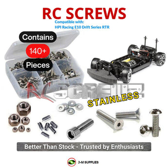 J-M SUPPLIES RC Parts Store - RCScrewZ Stainless Steel Screw Kit hpi063 for HPI Racing E10 Drift Series 1/10 Electric 4WD On-Road Drift Car | RCX