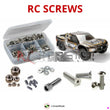 Representative image of an RCScrewZ stainless steel screw kit for HPI Super 5SC Flux 1/5 Electric 4WD SC Truck (106258); exact kit contents vary by RC model.