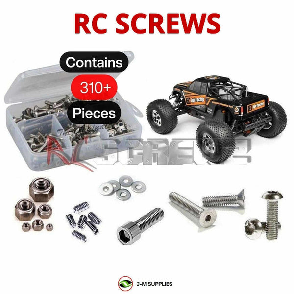 Representative image of an RCScrewZ stainless steel screw kit for HPI Savage XL Octane 1/8 Gas 4WD Monster Truck (109073); exact kit contents vary by RC model.