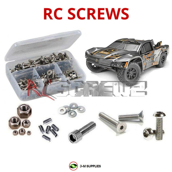 Representative image of an RCScrewZ stainless steel screw kit for HPI Jumpshot SC 1/10 Elec 2WD Short Course Truck (116103); exact kit contents vary by RC model.