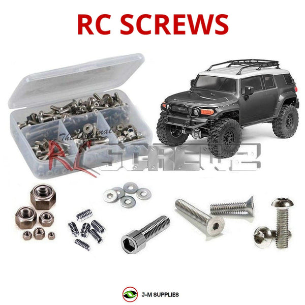 Representative image of an RCScrewZ stainless steel screw kit for HPI Venture FJ Cruiser 1/10 Electric 4WD Crawler (118146); exact kit contents vary by RC model.