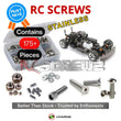 Representative image of an RCScrewZ stainless steel screw kit for HPI Nitro RS4 3 RTR Evo+ 1/10 Nitro 4WD Touring (105936, 105944); exact kit contents vary by RC model.