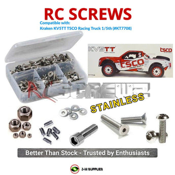 J-M SUPPLIES RC Parts Store - RCScrewZ Stainless Steel Screw Kit kra003 for Kraken KV5TT TSCO Racing 1/5 Scale Gas Off-Road Trophy Truck (#KT7708) | RCX