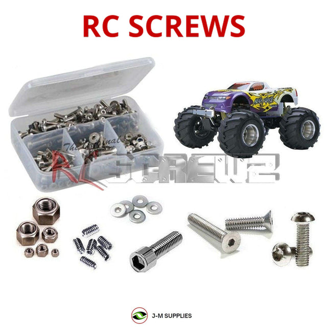 RCScrewZ Stainless Steel Screw Kit kyo049 for Kyosho Mega Force 1/10 Nitro 4WD Monster Truck (31181) | SET