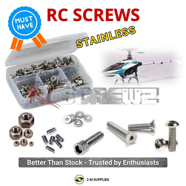 RCScrewZ Stainless Steel Screw Kit kyo053 for Kyosho Nexus 30 S Nitro RC Helicopter (21702, 21705) | SET