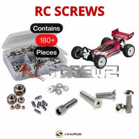Representative image of an RCScrewZ stainless steel screw kit for Kyosho Lazer ZX-5 1/10 Electric 4WD Buggy (30076); exact kit contents vary by RC model.