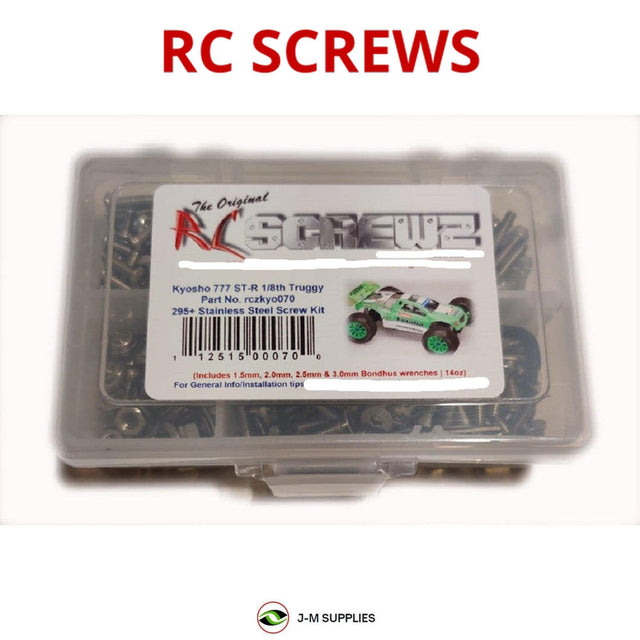 RCScrewZ Stainless Steel Screw Kit kyo070 for Kyosho Inferno ST-R 1/8 Nitro 4WD Off-Road Racing Truggy (31352) | SET