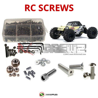J-M SUPPLIES - RCScrewZ Stainless Steel Screw Kit kyo115 for Kyosho Rock Force 2.2 Series RC Car | UPG - 