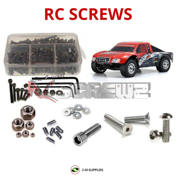 Representative image of an RCScrewZ stainless steel screw kit for Kyosho Ultima SC Readyset 1/10 Electric 2WD SCT (30855); exact kit contents vary by RC model.