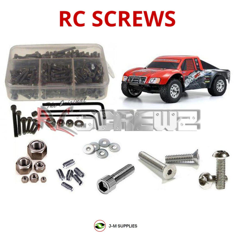 Representative image of an RCScrewZ stainless steel screw kit for Kyosho Ultima SC Readyset 1/10 Electric 2WD SCT (30855); exact kit contents vary by RC model.