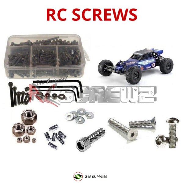Representative image of an RCScrewZ stainless steel screw kit for Kyosho Ultima DB 1/8 Electric 2WD Desert Buggy (30856); exact kit contents vary by RC model.