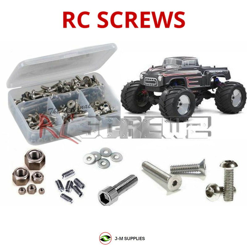 Representative image of an RCScrewZ stainless steel screw kit for Kyosho Mad Force Kruiser VE 1/8 Electric 4WD Truck (30885); exact kit contents vary by RC model.