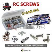 Representative image of an RCScrewZ stainless steel screw kit for Kyosho DRX Subaru WRC 2008 1/9 Nitro 4WD Rally (31042); exact kit contents vary by RC model.