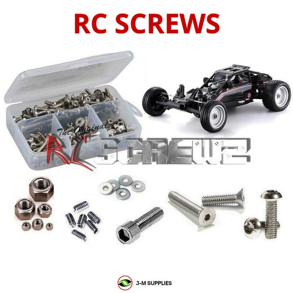 Representative image of an RCScrewZ stainless steel screw kit for Kyosho Scorpion XXL Compatible Kit 1/7 EP/GP 2WD Buggy (30972); exact kit contents vary by RC model.